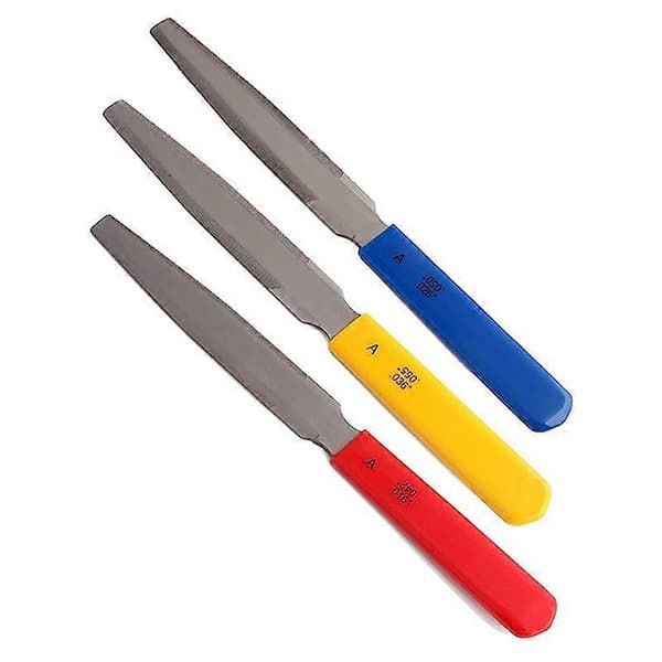 3-pack Koniska Gitarr Mutterfilar, Dubbelkantiga Trådfilar, Träverktyg för Gitarr och Bas