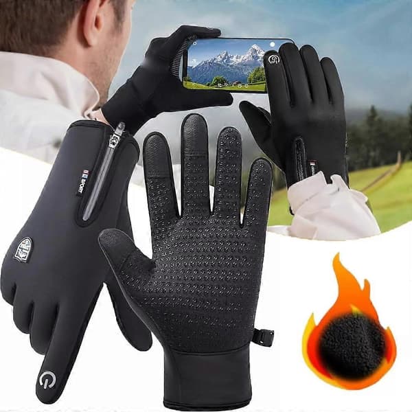 Dodorado Handsker, Premium Termohandsker, Vintervarme Vandtætte Touchscreen Handsker blue XL
