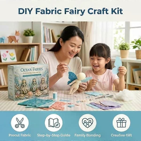 Ny Fairy Patchwork DIY-kollektion, sjovt blomsterfe-patchwork-sysæt