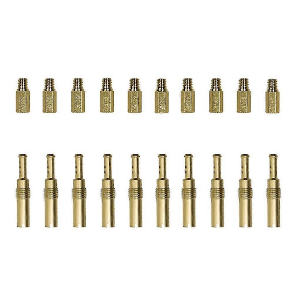 20 stk Kobber Forgasser Hoveddyser+tomgangsdyser Sett For Pwk For Keihin Oko Karbohydrater Motorsykkel Forgasser