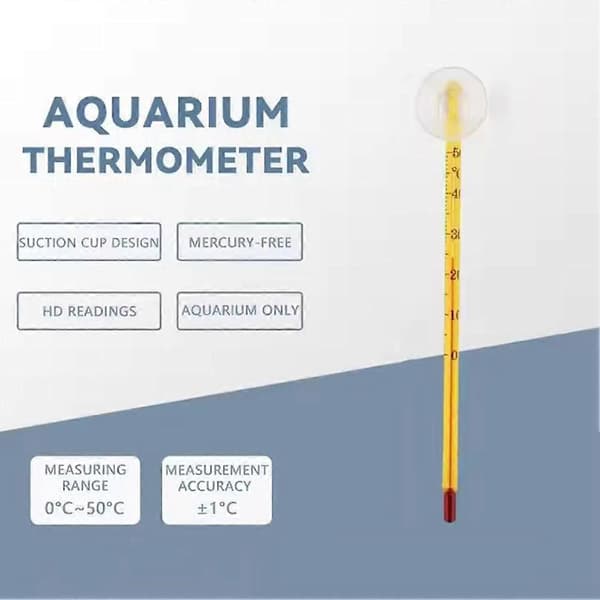 Akvarium Vandtemperatur Termometer Glasmåler Akvarium Høj Præcision
