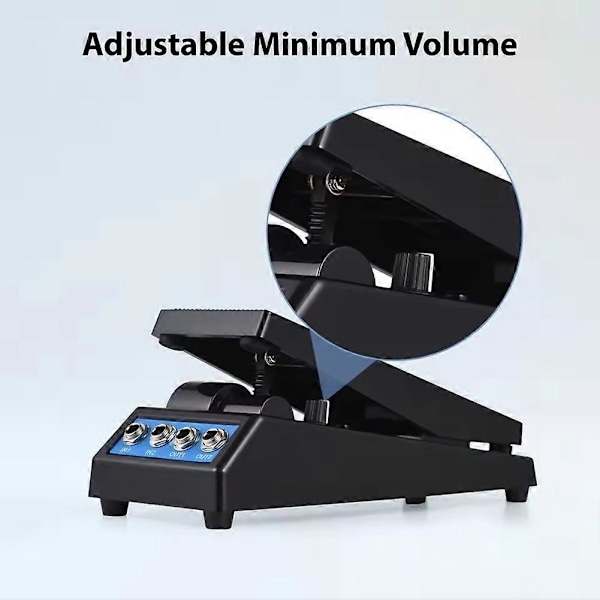 Professionell Gitarr Volympedal Volym/Klassisk Wah-ljud Mono/Dual Channel 6.35mm Ingång/Utgång Gitarr