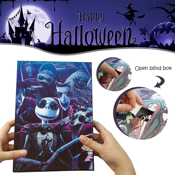 Adventskalender 2023 Spökfestival Spök-skräckkalender Blind Box Skräcknatt Halloween 24 Adventsnedräkning Halloween Blind Box style 4