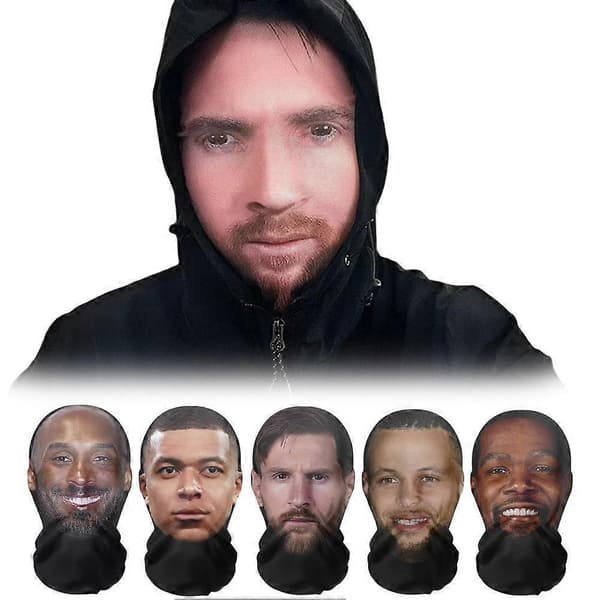 Ansigtspræstations-prank fuld ansigts 3D-maske, elefanthue Kanye/1pc