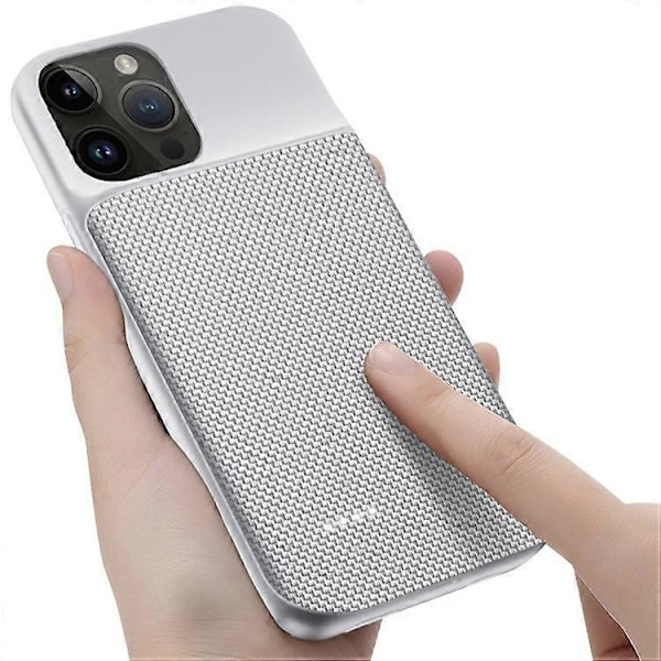 Kompatibel med iPhone 14 Pro 6800mAh Genopladelig Ekstra Batteri Power Bank Oxford Stofoverflade Telefonoplader Bagcover