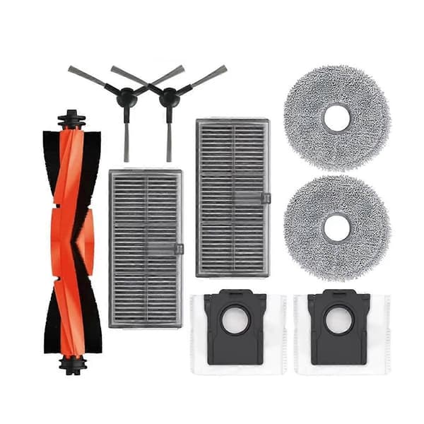 For L10s Pro Ultra Heat Rulle Sidebørste Filter Mopp Støvpose