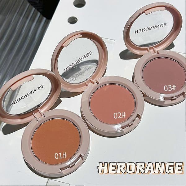 HERORANGE ~ Lav metning Monokromt Pudder Rouge Disk 1