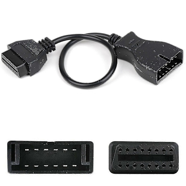 12-pin OBD1 til OBD2 16-pin adapterkabel