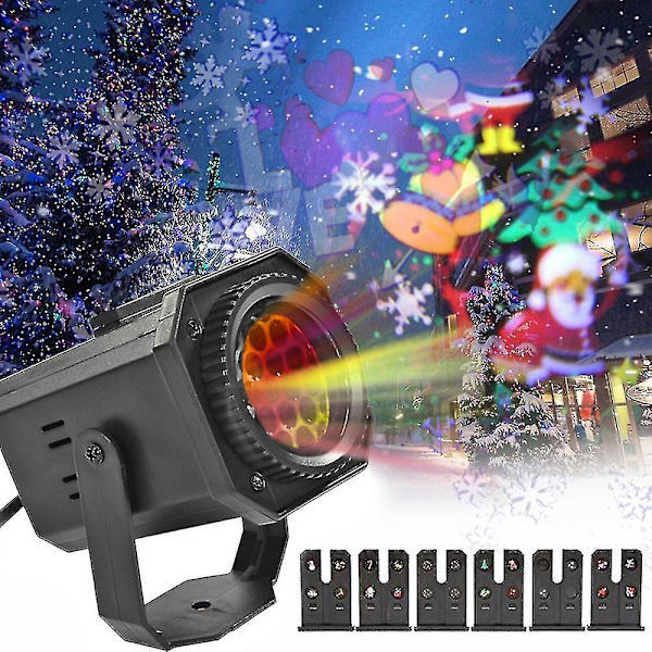 24 Mønstre Utendørs Juleprojektor 8w Led Laserprojeksjonslys UK PLUG