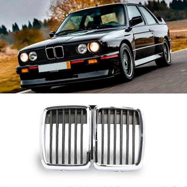 Front Grill Nyre Krom Svart for E30 M3 3 Serie 1982-1991