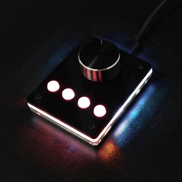 Multimedia Programmerbart Tastatur USB-knapp Egendefinert Tastatur Mini Makrotastatur Volumkontroller (Sm