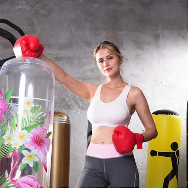 Træningsboksehandsker til voksne Tykke justerbare handsker til kickboxing, stansning og fitness