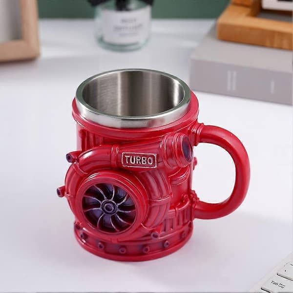 Retro Engine Krus, V8 Engine Turbo Krus - 3D Mekanisk HO Kopp T Kaffe E0Z4 A