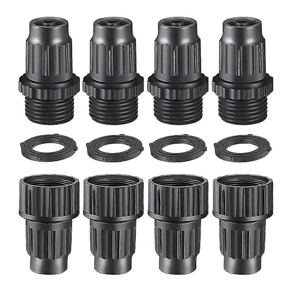 4 st Droppbevattningstryckregulator 25 PSI & Kranadapterkit, Tryckregulator, Droppbevattning
