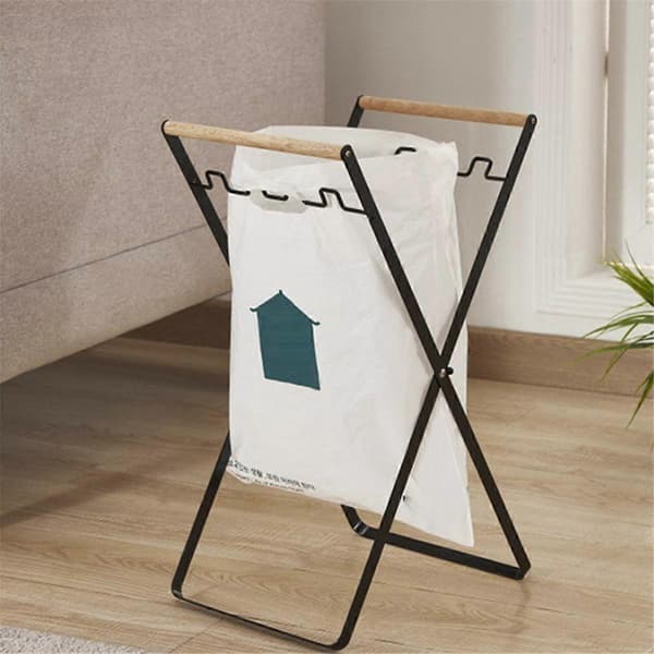 Søppelposeholder Sammenleggbart søppelstativ Søppelposeholder for hjemmet Søppelstativ