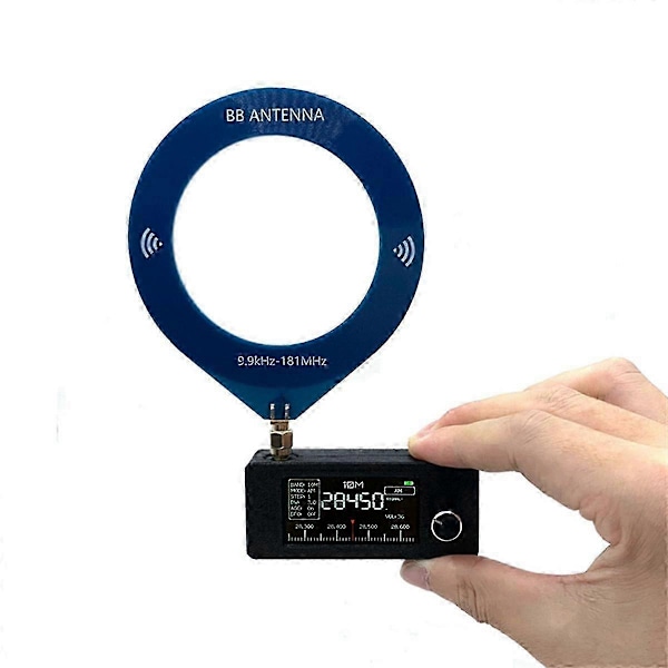 9.9Khz-181Mhz SMA Grensesnitt Mini Loop Antenne Lommeformat SI4732 Radio, Mottaker, Mini Radio, 9.9Khz-181Mhz Mottaker