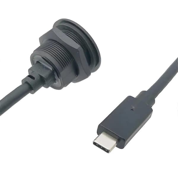 USB Type C 3.1 Naaras-Uros Latausliitin Type-C Dataportti Kierteellä Kiinnitettävä Paneeli Type USB-C
