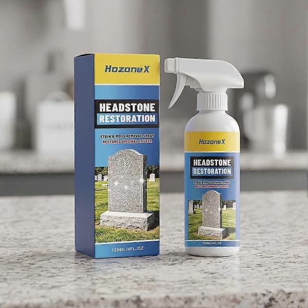 Gravstensrestaureringsspray 120ml - Mosfjerner & Stenopfrisker 2pcs
