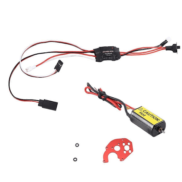 30A Børstet ESC & 66T Stærk Magnetisk 050 Motor Combo til RC Bil 1/24 SCX24 RC Crawler Opgraderingssæt PH2.0 2Pin Stik