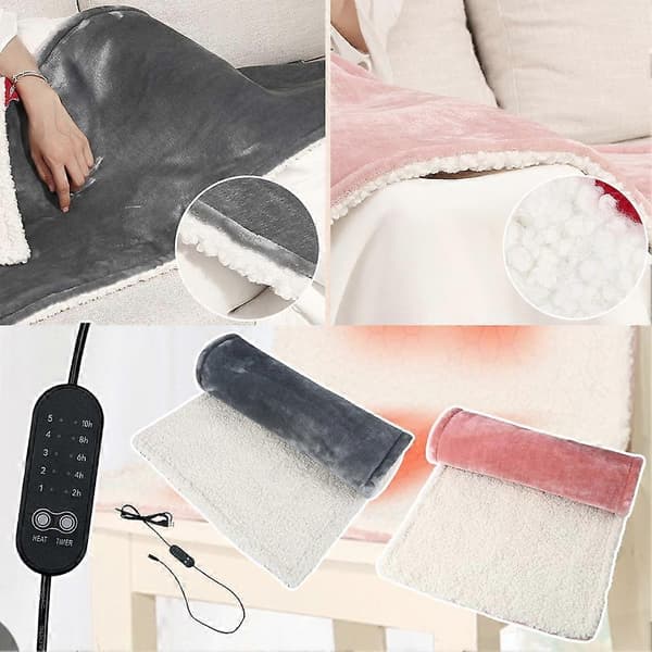 Flanell Uppvärmd Sittdyna USB-driven Vinter Stol Soffa Värmare Sittdynor Gray