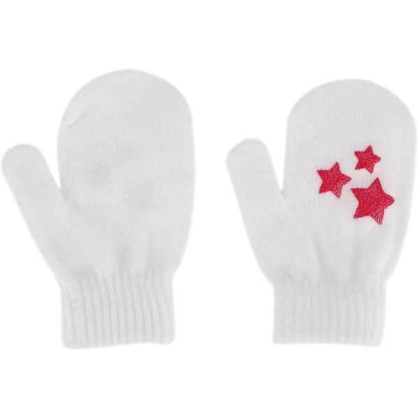 1-4 År Vantar Barnhandskar Vinter Tjocka Skyddande Anti-repor Handskar Stickade Ullhandskar Söta Varma Handskar Mjuka Bekväma Handskar Julklapp