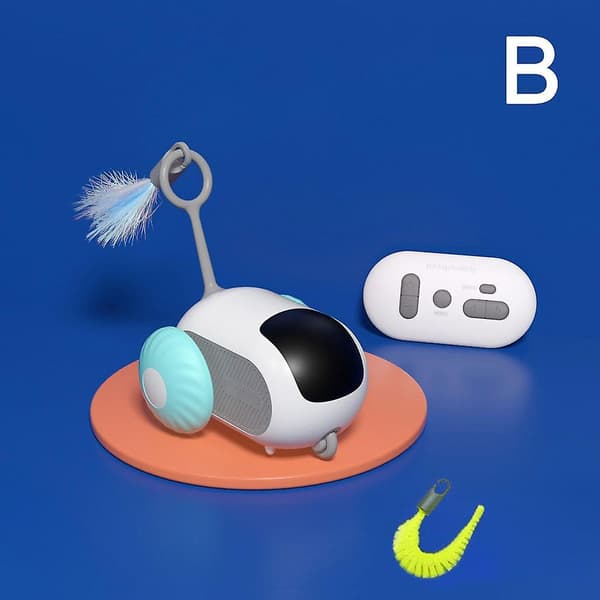 Fjernstyret intelligent kattelegetøj, automatisk bevægeligt legetøj Blue