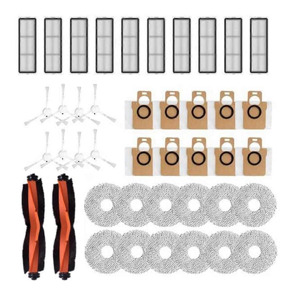 Til X20+/X20Plus Robotstøvsuger Tilbehør Rulle Sidebørste Filter Moppeklud Støvposer Udskiftning