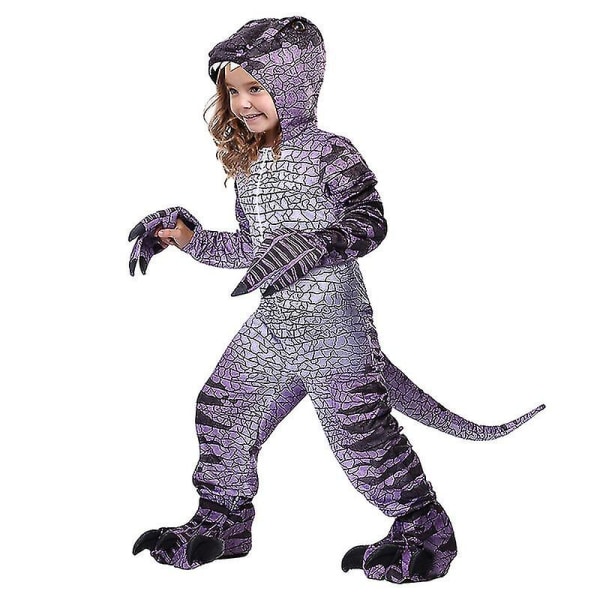 2023 Barn Triceratops Dinosaur kostymer Jenter Gutter Halloween Cosplay Barn Dino Lat som Spill Fest Rollespill Kle opp gaver Purlpe XL