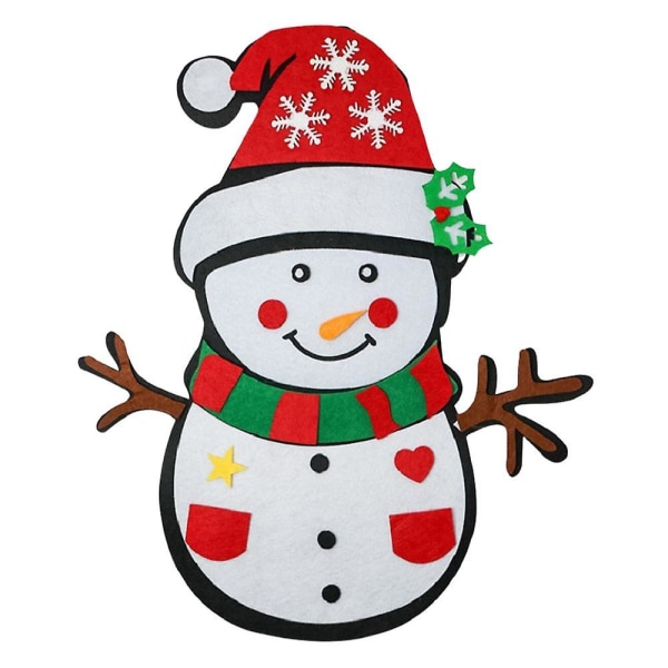 DIY Filt Julgran God Jul Dekorationer Julgranspynt Barn DIY Julgran Nyårsgåvor För Heminredning K