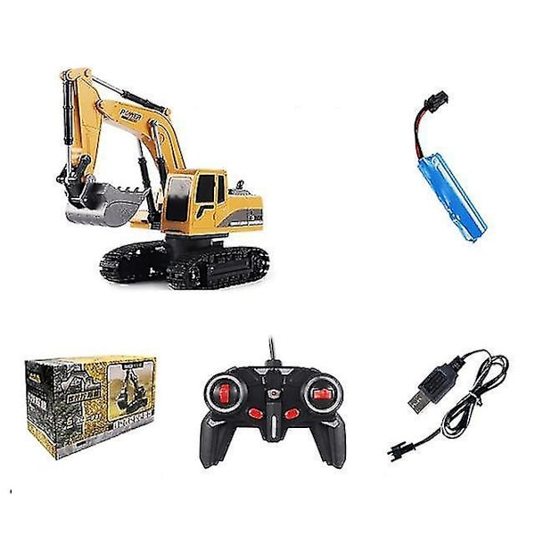 2.4ghz 6 Kanal 1:24 Rc Ingenjörskonst - Legering Och Plast Rc Grävmaskin