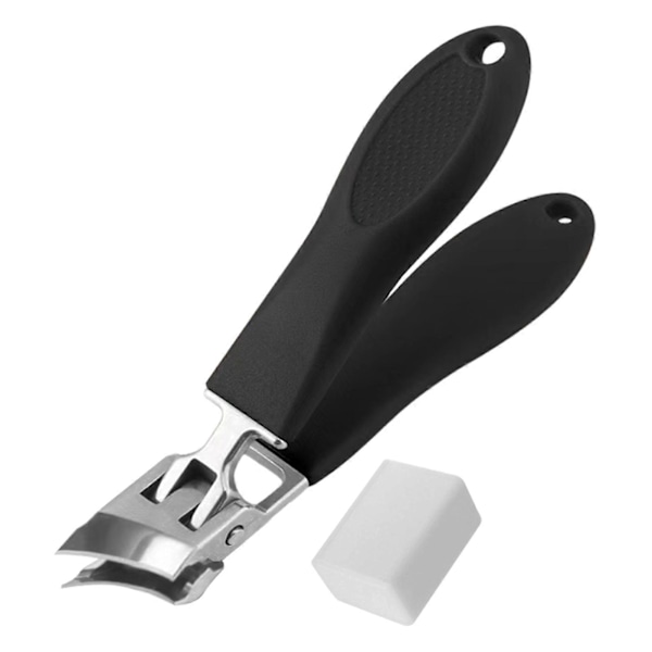 Sneda Nagelknipsare Kraftiga Portabla Nagelverktyg för Kvinnor och Män Black Large