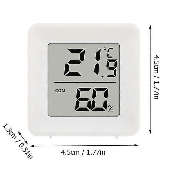 Inomhustermometer Hygrometer, Mini Hög Noggrannhet Digital Inomhus Hygrometer Termometer