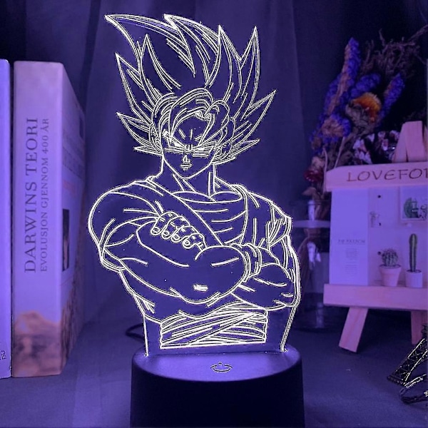 Dragon Ball S3d Led Yövalo Lasten Makuuhuoneen Pöytävalaisin