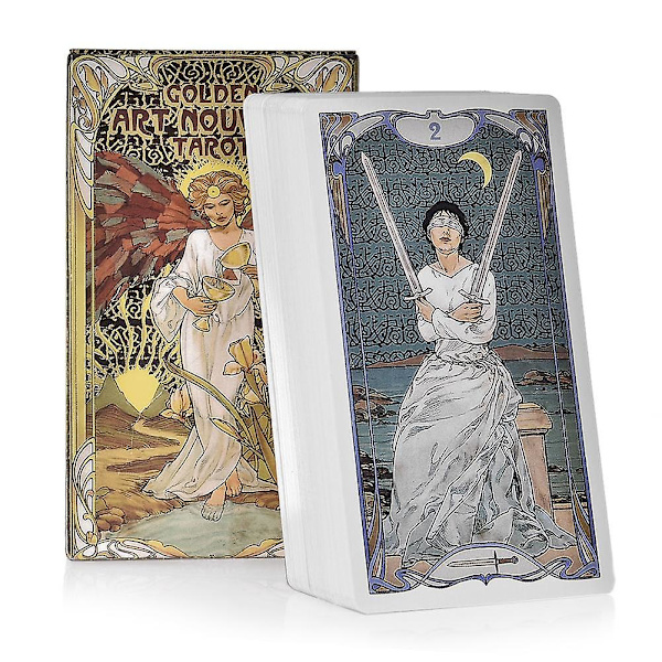 Tarot-kortit steampunk tarot -pöytäpakka lautapeli kortti perhekokouksiin ja juhliin pelikorttipeleihin Golden art nouveau