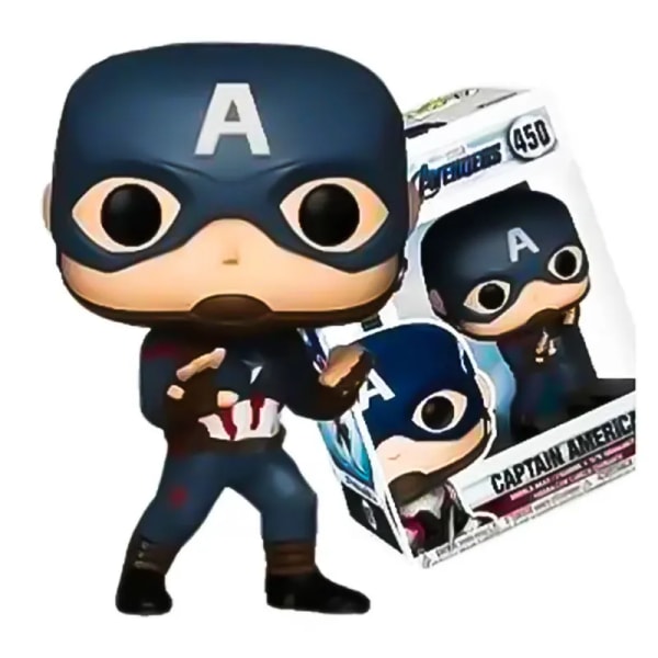 POP Marvel Avengers Karaktärer Spider-Man Iron Man Captain America Thor Hulk Thanos War Machine Modell Barnpresent Leksak 1