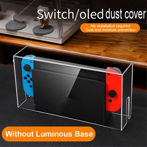 Base Klar Støvbeskyttelse for Beskyttende Sleeve Case Akryl Displayboks Skall for Konsoll(B)