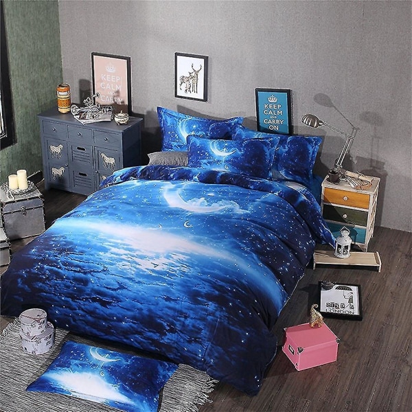 Hjemmetekstiler Nebula Stjerneklart Fire-delt Dynetrekk Seng Z D 135*200 two-piece set
