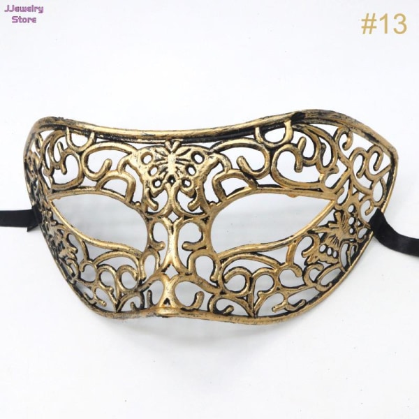 1 stycke maskerad tiara Halloween sexig ögonmask för kvinnor män Fyndklänning Karnevalsklänning Kostym Festtillbehör Sky Blue