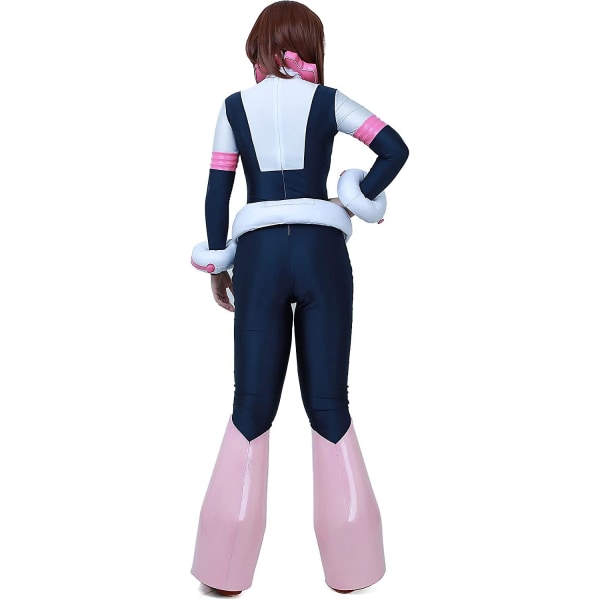 Anime Helt Cosplay Kostume til Kvinder med Livstykke og Halsbeklædning wig