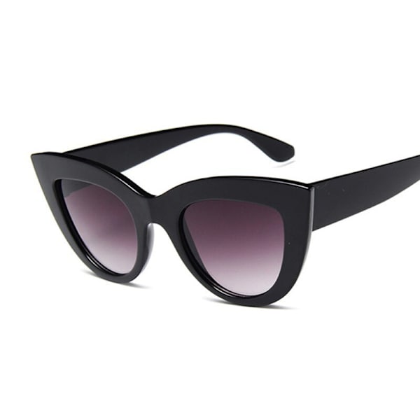 Cat Eye Mode Solglasögon Dam Retro Lyx Svarta Glasögon Solglasögon Dam UV403 Glasögonskärmar Double gray Style4