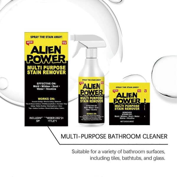 Alien Power Multi-Purpose Pletfjerner Spray, Vertikal Vedhæftningsformel til Skimmel, Meldug og Snavs 1pc
