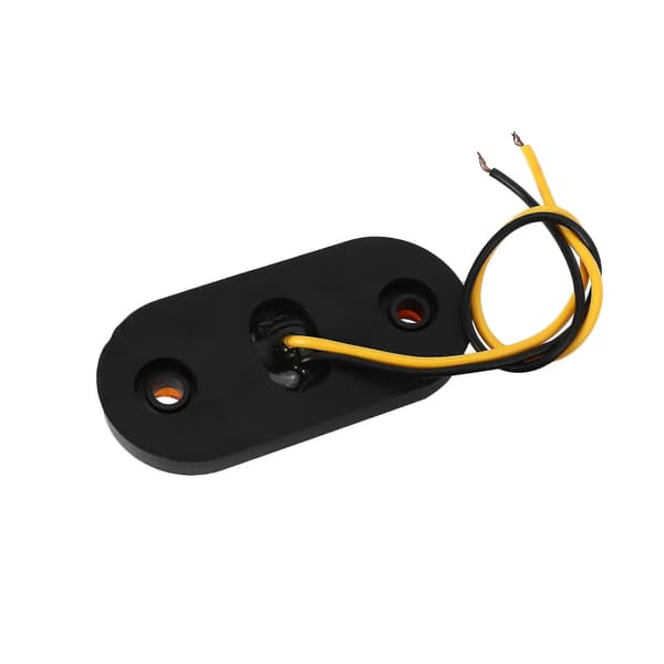10 stk. Amber 2 Led Oval Klaring Tilhenger Bil Side Marker Baklykt