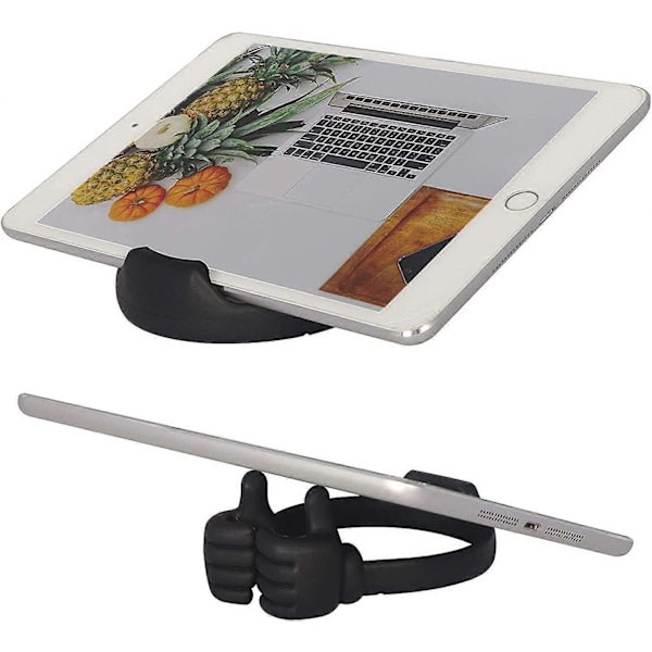 Tommel Opp Mobiltelefonholder for Skrivebord, Universell Fleksibel Telefonholder for Nettbrettstativ, Smarttelefonstativholder for iPhone iPad og Mer (Blå)