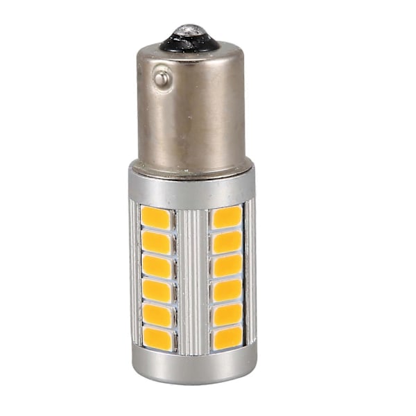 4 stk. 1156PY BAU15S PY21W Led 33SMD Bil Baglygte Blink Bremse Bak Signal Pære Y
