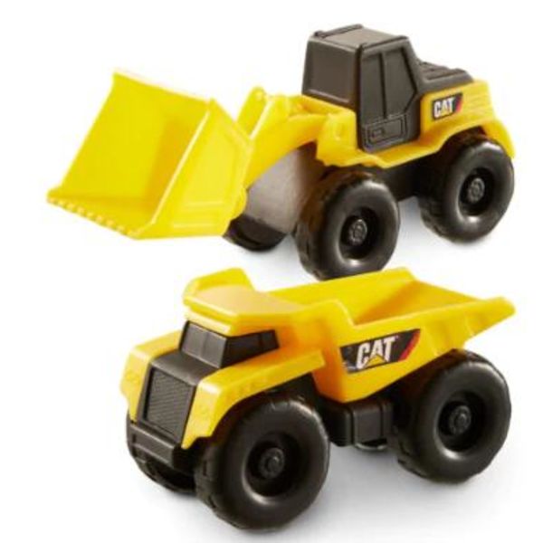 CAT Little Machines 2-pack 8cm Dumper & Hjullastare