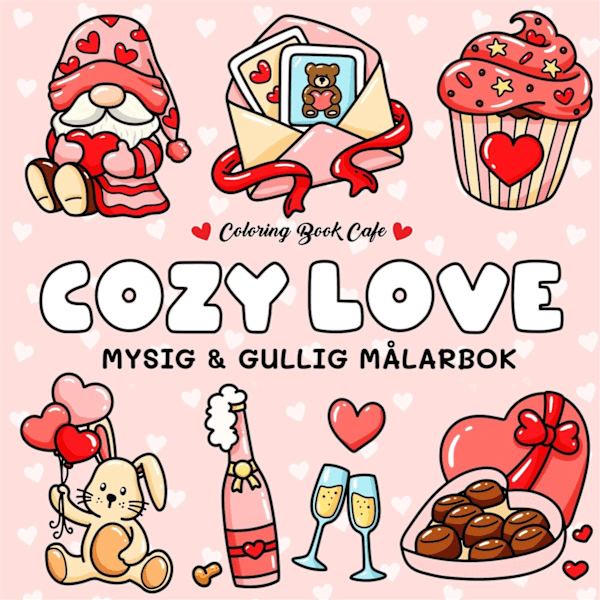 Cozy Love Målarbok