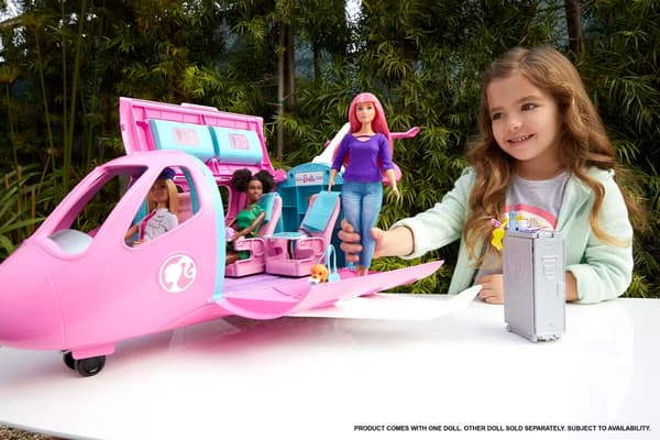 Barbie Dreamplane med docka Lekset multifärg