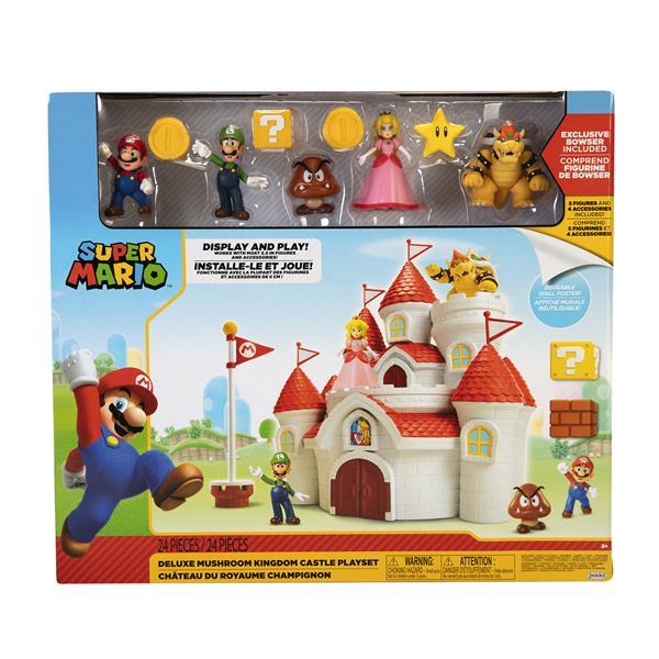 Super Mario Deluxe Mushroom Kingdom Castle Lekset multifärg