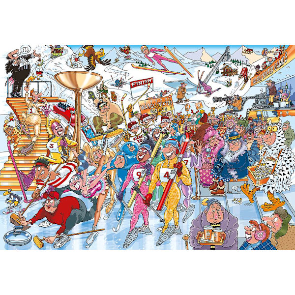 Wasgij Mystery 22 Wasgij Winter Games! Pussel 1000 bitar multifärg