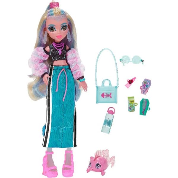 Monster High Docka Lagoona Blue med tillbehör multifärg